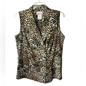 Lady Dorby Vest Women’s Safari Button‎ Down Blouse Size 20W